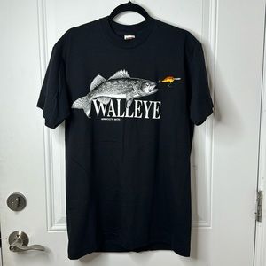 Vintage fruit of the loom Walleye Minnesota native shirt